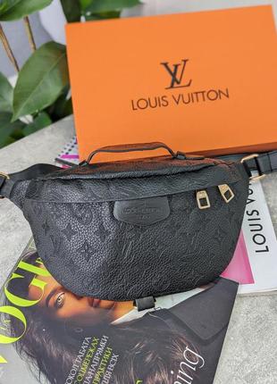 Бананка louis vuitton чорна стегана є