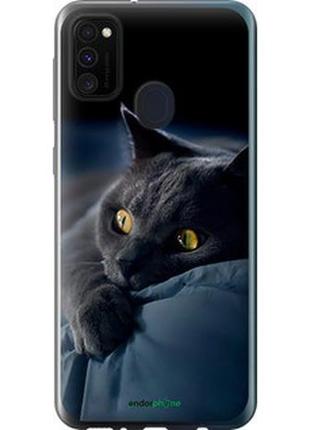 Чохол на samsung galaxy m21 m215f димчастий кіт "825u-2016-2448"