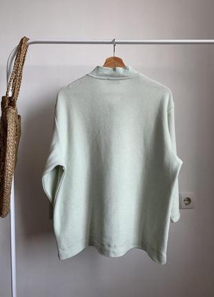 Хлопковый бирюзовый свитер lisa campione linea donna2 фото