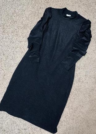 Блискуча сукня плаття люрексова довгий рукав noisy may l/xl6 фото