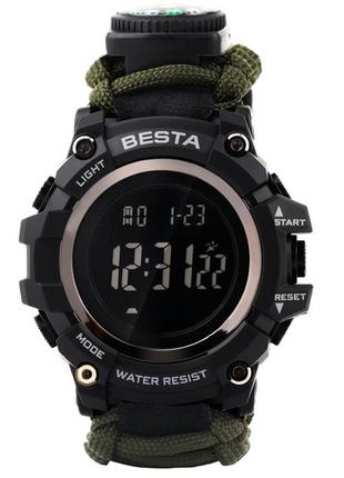 Спортивные часы besta tactical, мужские, водонепроницаемые и противоударные, тактические device clock3 фото