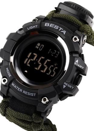 Спортивные часы besta tactical, мужские, водонепроницаемые и противоударные, тактические device clock4 фото