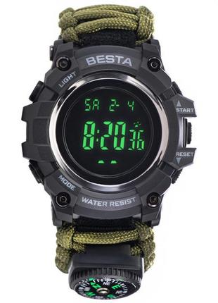Спортивные часы besta tactical, мужские, водонепроницаемые и противоударные, тактические device clock