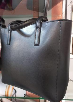 Классическая вместительная женская сумка каркасная большая качественная в стиле "tote bag"  цвет беж тауп9 фото