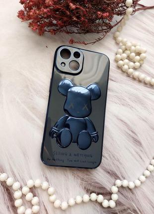 Чохол iphone 14 3d bearbrick kaws power bear1 фото