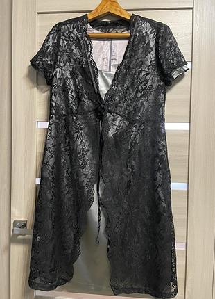 Платье с накидкой