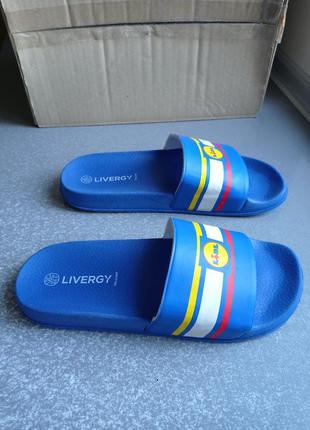 Шльопанці тапочки livergy lidl sliders adult3 фото