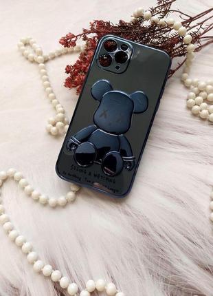 Чохол iphone 11 pro 3d bearbrick kaws power bear