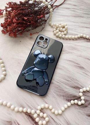 Чохол iphone 11 pro 3d bearbrick kaws power bear4 фото