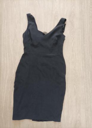 Черное шелковое платье с кружевом paul smith, размер 14-16 (44).2 фото