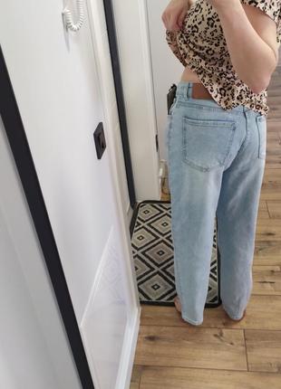 Класичні світлі джинси жіночі літні денім мом момс mom7 фото