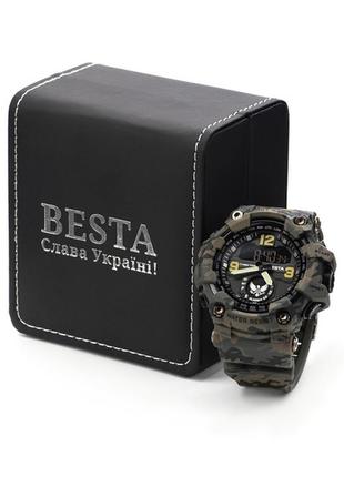 Спортивний годинник besta eagle, чоловічий, тактичний, водостійкий і протиударний, з секундоміром device clock