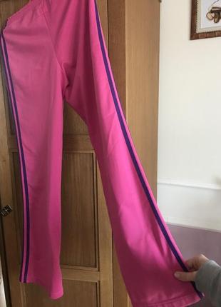 Спортивные штаны adidas розовые3 фото
