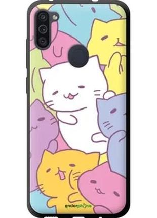 Чехол на samsung galaxy m11 m115f котики "2534b-1905-2448"