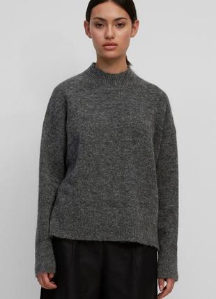 Жіночий светр світер з високою горловиною оверсайз р.44-46/s1 фото