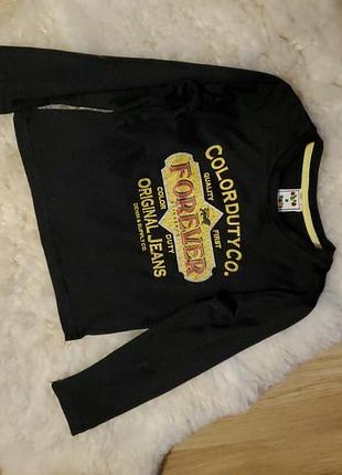 Черный реглан для мальчика