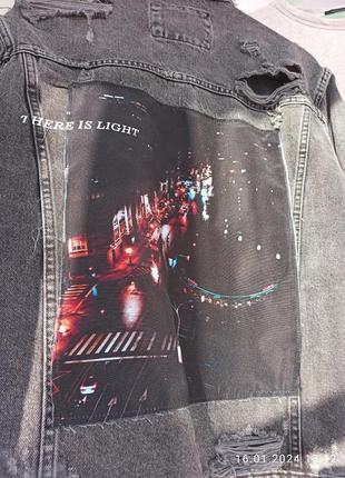 Крутецький оригінальний піджак джинсовка пиджак7 фото