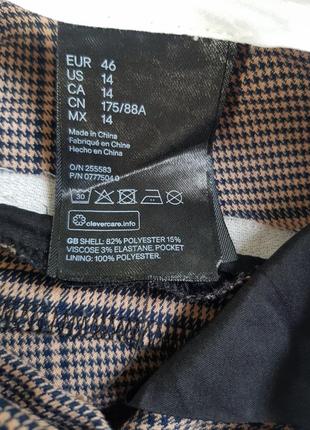 Стильные брендовые брюки брюки брюки в клетку h&amp;m7 фото