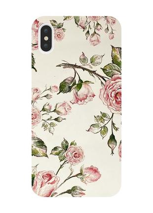 Защитная пленка розы на заднюю панель для iphone xs max