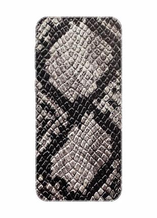 Защитная пленка кожа питона (серая) на заднюю панель для samsung а5 (2018)/а8 (2018)