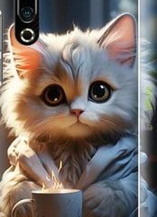 Чохол на meizu 16s білий кіт "5646m-1701-2448"