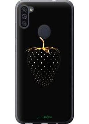 Чохол на samsung galaxy m11 m115f чорна полуниця "3585u-1905-2448"