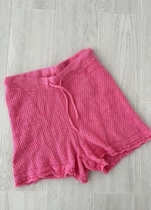Пижама вязаные розовые шорты+топ hm2 фото