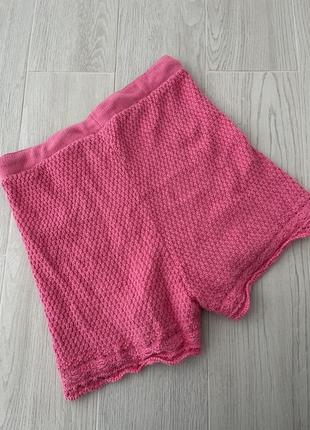 Пижама вязаные розовые шорты+топ hm5 фото