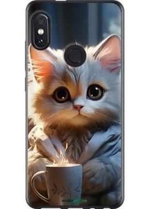 Чехол на xiaomi redmi note 5 pro white cat "5646t-1353-2448"