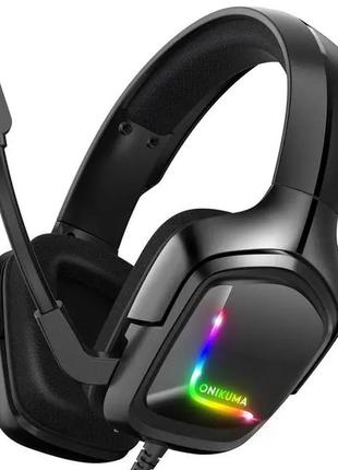 Навушники ігрові onikuma k20 з гарнітурою black salemarket