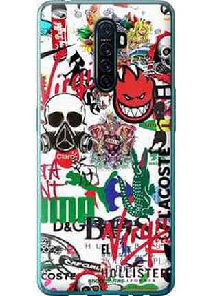 Чохол на oppo reno ace many different logos "4022u-1964-2448"
