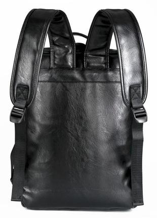 Большой мужской рюкзак для ноутбука из экокожи8 фото