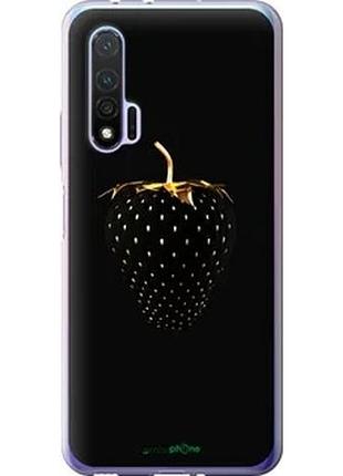 Чохол на huawei nova 6 чорна полуниця "3585u-1821-2448"