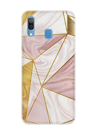 Защитная пленка мраморный узор на заднюю панель для samsung a30 (2019) a305/а20 (2019) а205