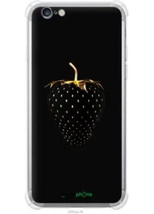 Чехол на iphone 6s plus черная клубника "3585sp-91-2448"