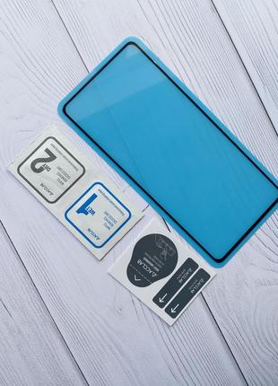 Защитное стекло 3d для xiaomi redmi note 12 pro черная рамка