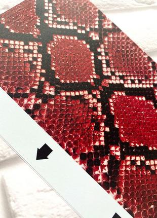 Защитная пленка кожа питона (красная) на заднюю панель для samsung m30