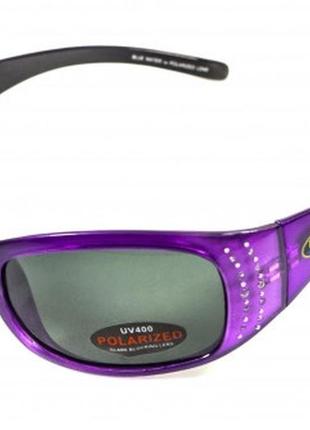 Очки поляризационные bluwater biscayene purple polarized (gray) серые5 фото