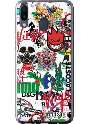 Чехол на samsung galaxy m20 many different logos "4022u-1660-2448"