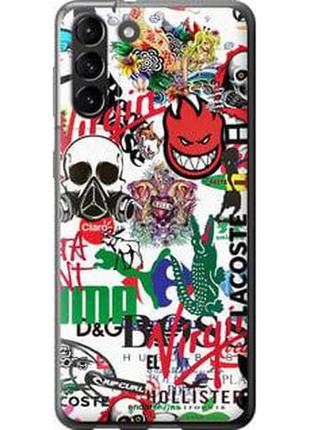 Чехол на samsung galaxy s21 plus many different logos "4022t-2115-2448"