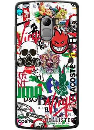Чехол на lenovo a7010 many different logos "4022u-232-2448"