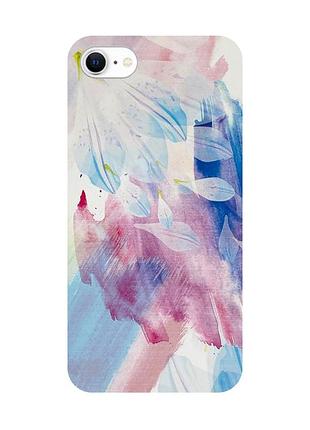 Защитная пленка лепестки на заднюю панель для iphone se