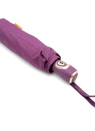 Зонт женский фиолетовый frei regen автомат 9 спиц с проявкой рисунка "paris"