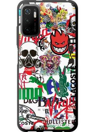 Чохол на xiaomi poco m3 pro many different logos "4022b-2369-2448"