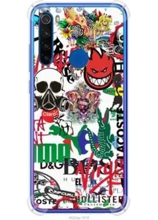 Чохол на xiaomi redmi note 8t many different logos "4022sp-1818-2448"