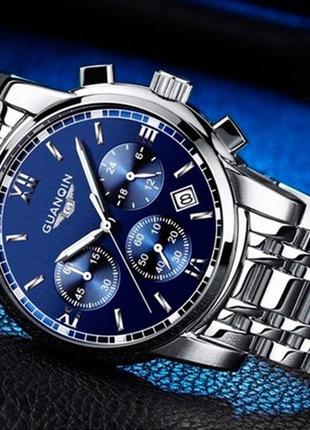 Мужские наручные часы guanquin liberty, с металлическим ремешком, классические, кварцевые  d c10 фото