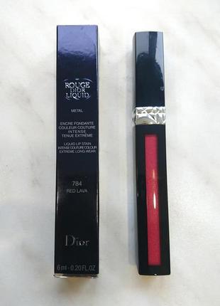 Жидкая помада для губ dior rouge dior liquid 895 fab satin