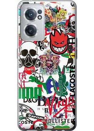 Чехол на oneplus nord ce 2 many different logos "4022u-2589-2448"