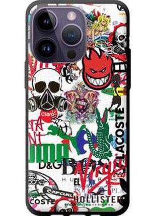 Чохол на iphone 14 pro max many different logos "4022b-2667-2448"