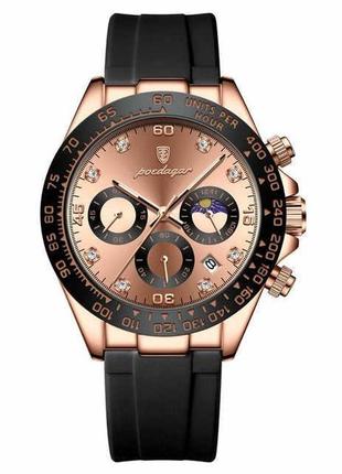 Годинники чоловічі кварцові. чоловічий наручний годинник з нержавіючої сталі. водонепроникний чоловічий годинник, золотий2 фото